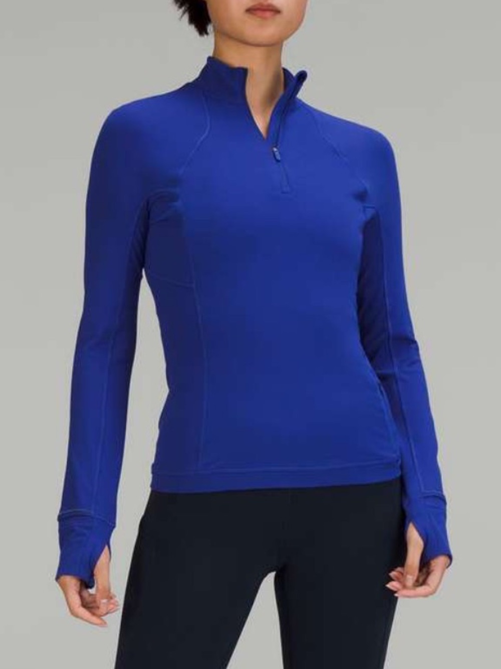Lululemon It’s Rulu Run 1/2 Zip Psychic Blue Size 10 NWT